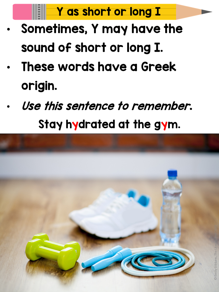 Advanced Orton-Gillingham Activities for Y as Short I | Word List Builder